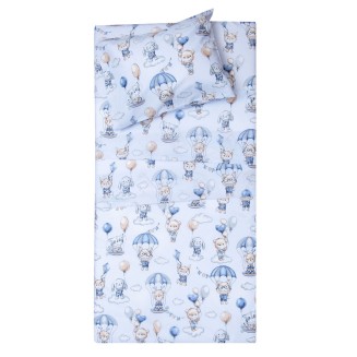 Σεντόνια Σετ Λίκνου 80x100 Viopros Όλιβερ Σιέλ